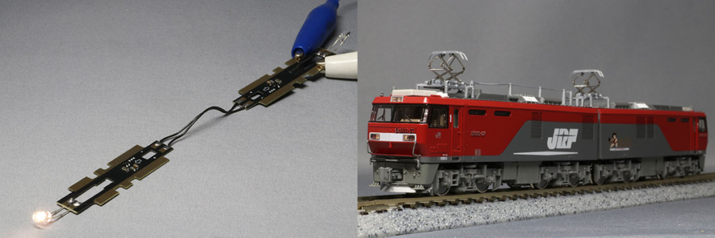 みやこ模型 通電引通し常点灯ライト基板 K-41 K社機関車用 電球色A