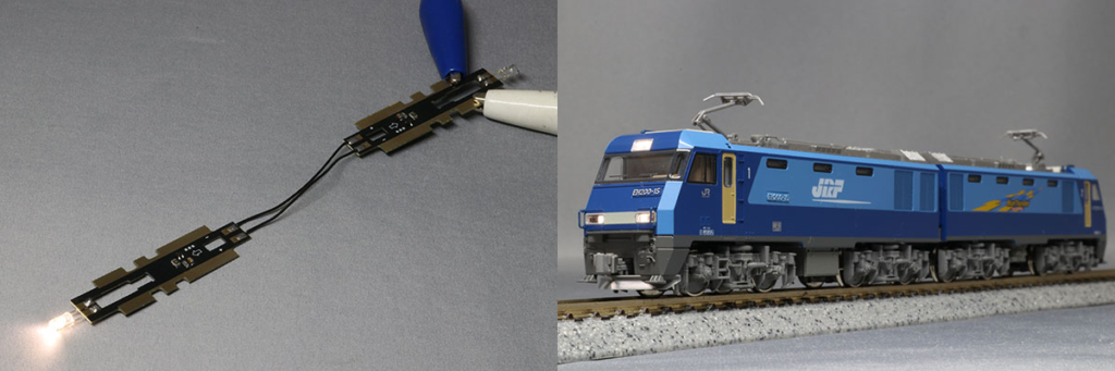 みやこ模型 通電引通し常点灯ライト基板 K-42 K社機関車用 電球色B