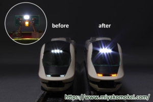 光り分けライト基板 G-02 白色＋オレンジ色 点灯例
