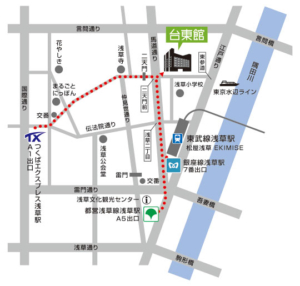 東京都立産業貿易センター台東館地図